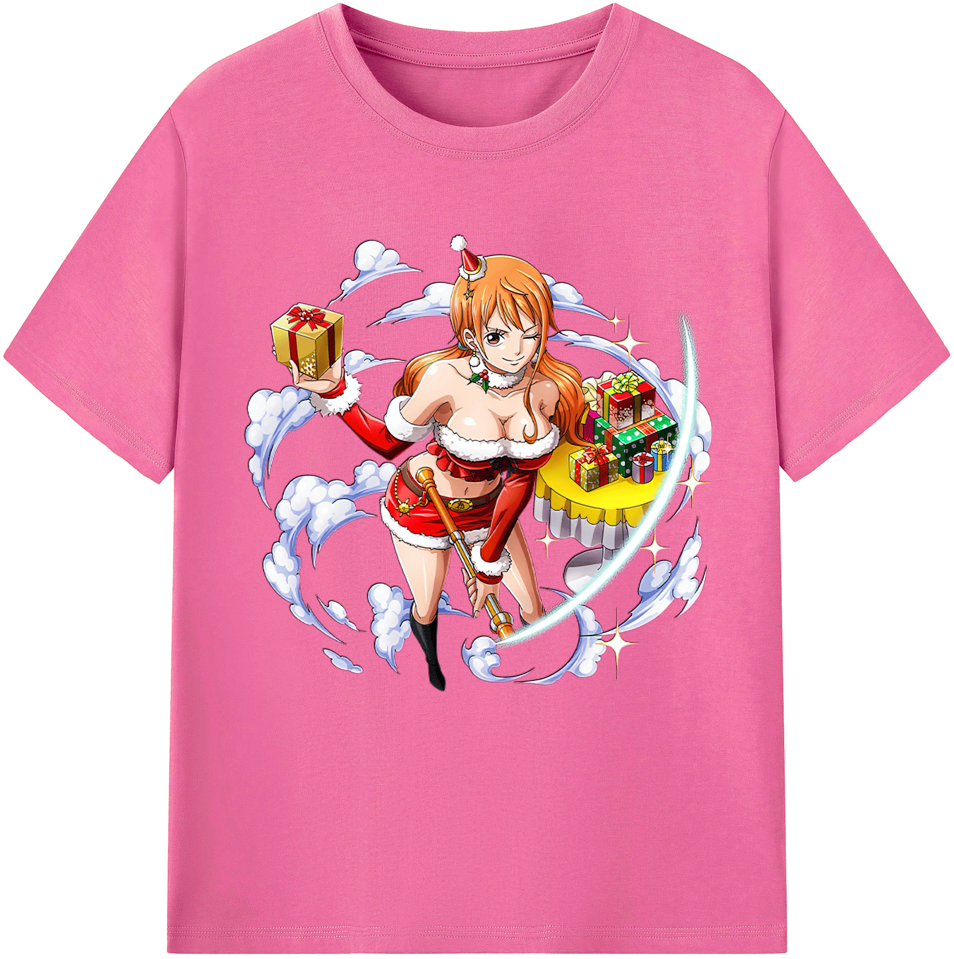 （画像用） ワンピース ナミ ONE PIECE Nami レディースカジュアルプリントTシャツ（綿100％）